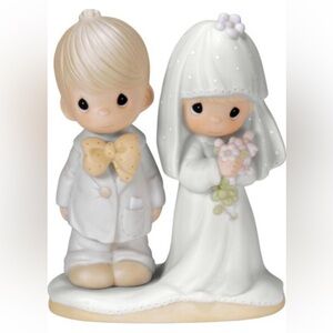 Precious Moment Bride and Groom “The Lord Bless You And Keep You” Vintage